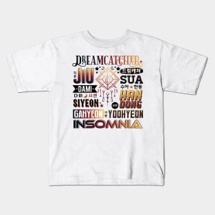 DREAMCATCHER Font Collage Kids T-Shirt